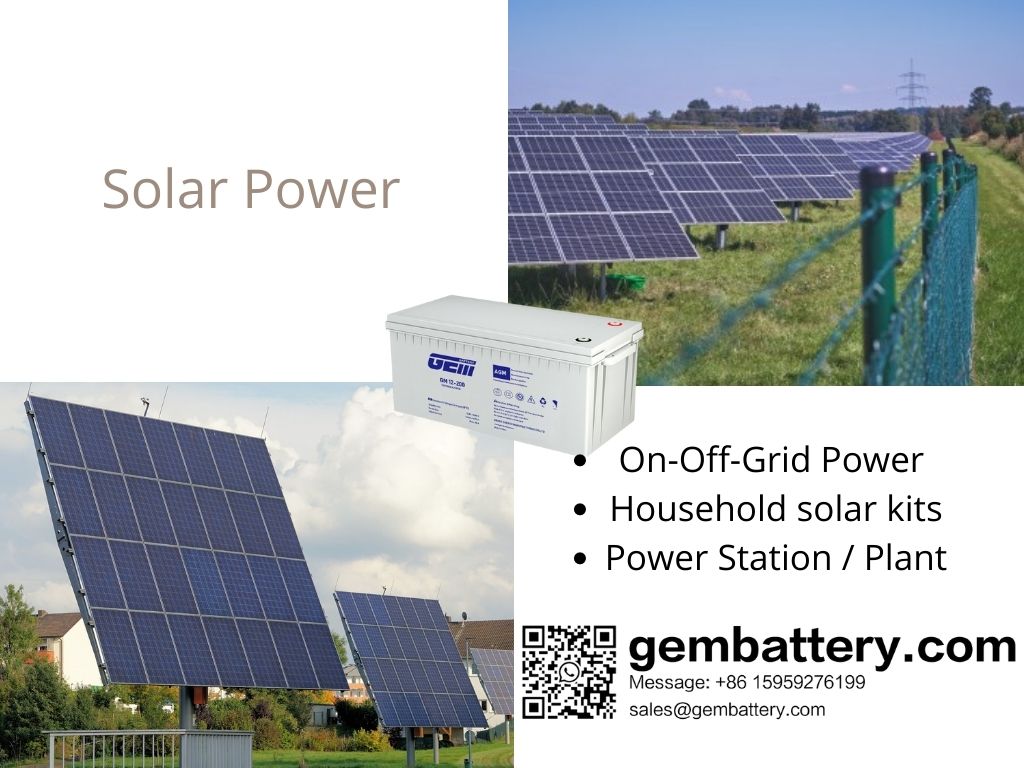 GEM Battery Accumulatori speciali per energia solare della serie GM