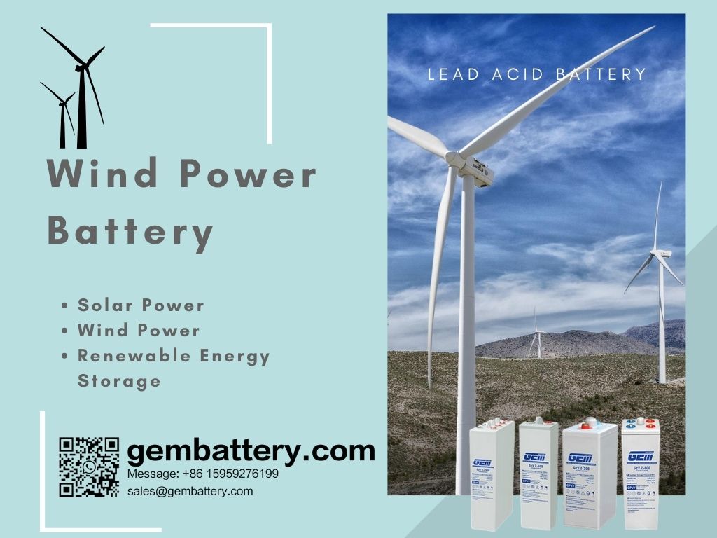 batterie di energia eolica