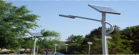 Solar street light battery