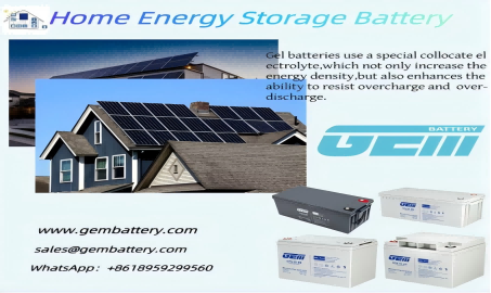 Le batterie al gel rendono l'accumulo di energia domestico più sicuro ed efficiente