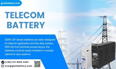 Batterie GEMBATTERY serie GF con terminale frontale – Soluzioni di alimentazione affidabili per telecomunicazioni, UPS e data center