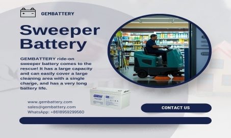 Batteria per spazzatrice GEMBATTERY: antisolforazione, lunga durata, scelta durevole ed economica per le attrezzature di pulizia